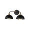 Maxim Lighting Thelonious 2-Light Wall Sconce, Black/Natural Aged Brass 10022BKNAB - alternate 1